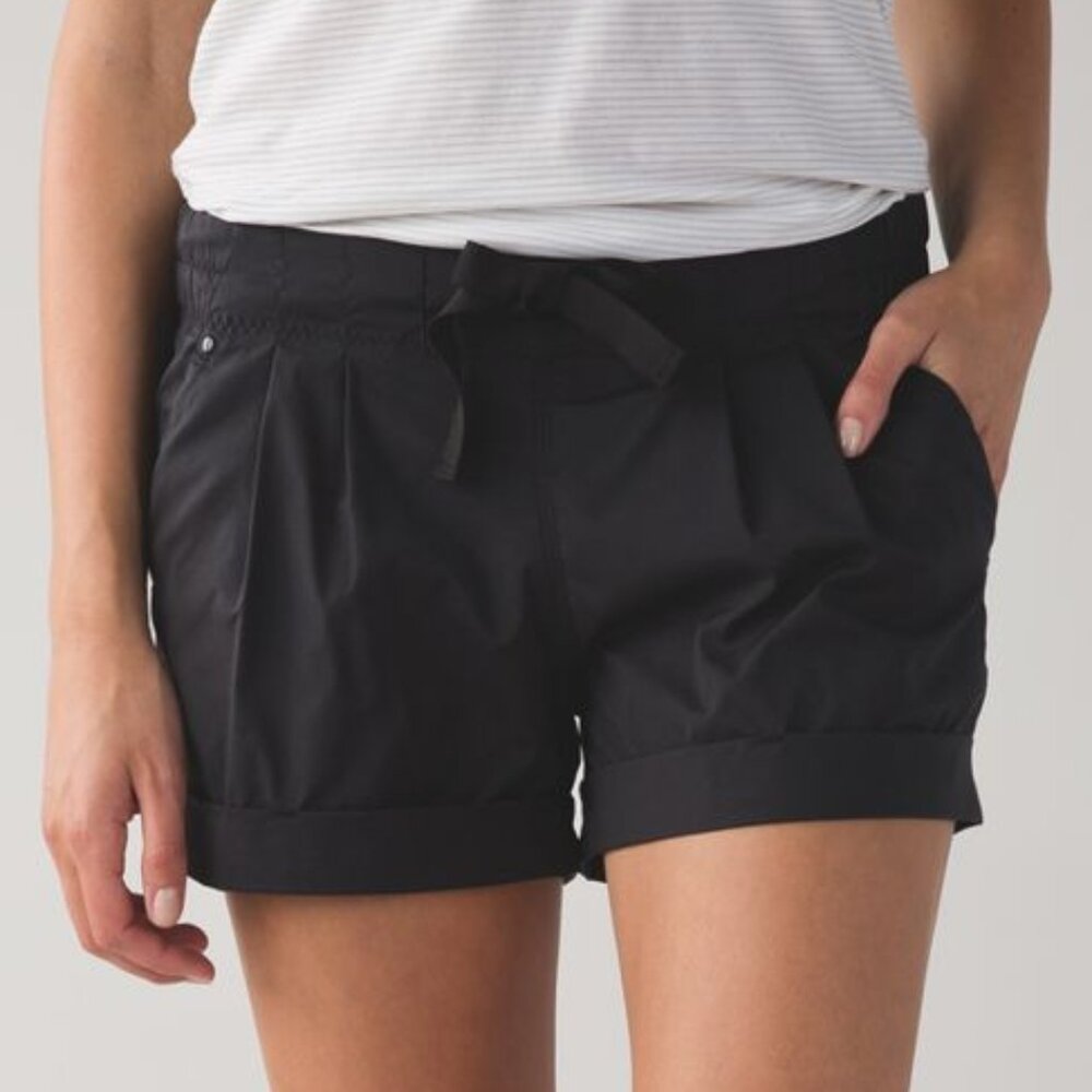lululemon athletica Black Women's Drawstring Shorts